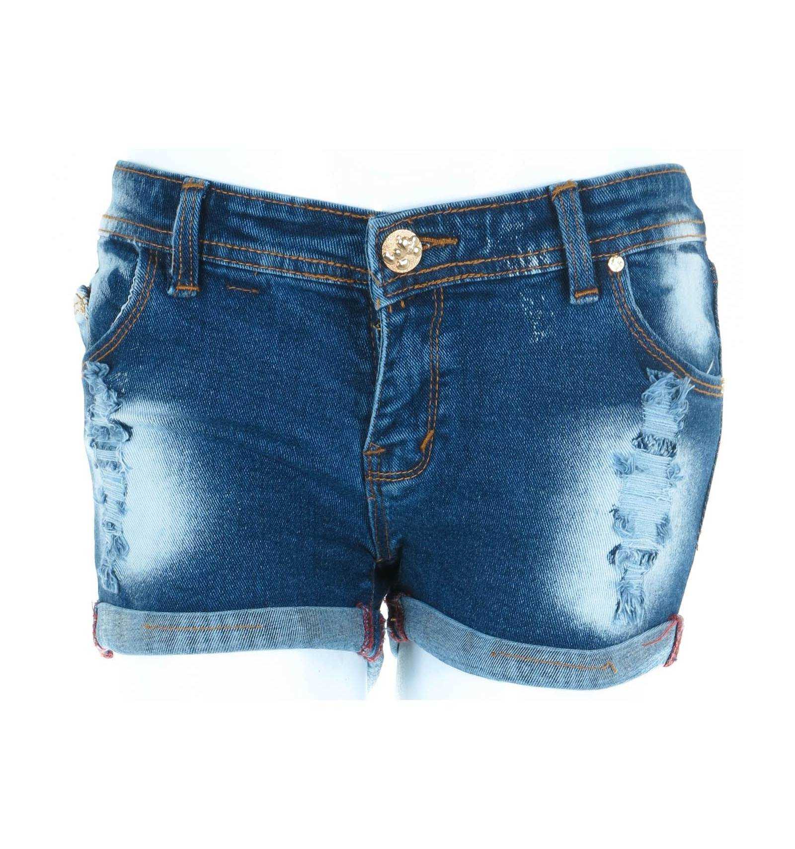 short pants for la s Celana HotPants Jeans Stretch Sobek Sobek
