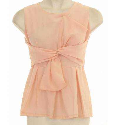 Atasan Chiffon Cewek Tanpa Lengan Livina