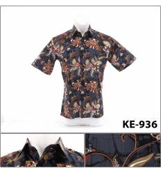Kemeja Batik Cowok Lengan Pendek Dixmont