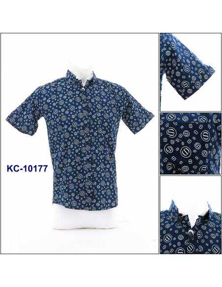 Kemeja Cowok Lengan Pendek Rock Sky