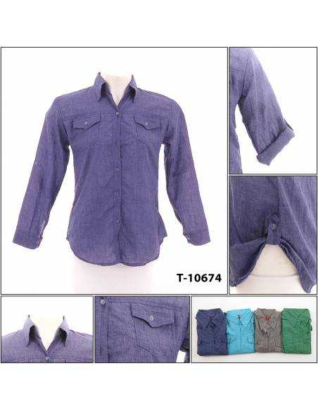 Kemeja Cewek Lengan Panjang Sofia