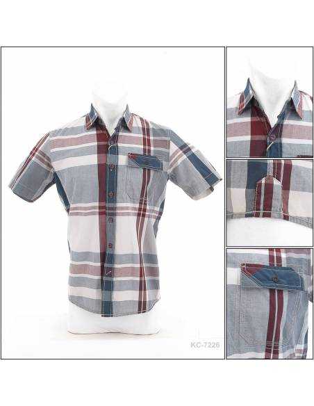 Kemeja Cowok Lengan Pendek Emba