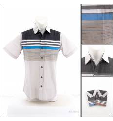 Kemeja Cowok Lengan Pendek RGB