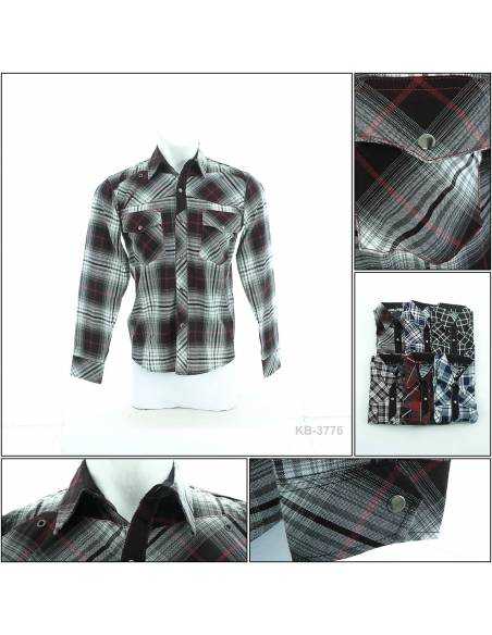 Kemeja Cowok Lengan Panjang Enemy