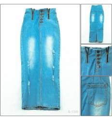 Rok Panjang Jeans Cewek Trafaluc