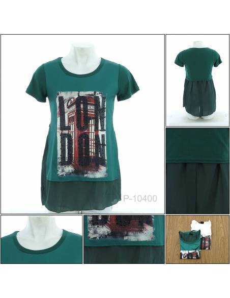 Kaos Oblong Cewek Lengan Pendek BEAU