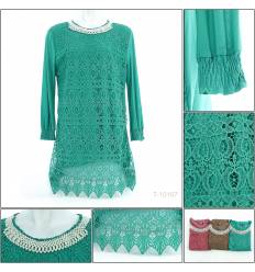 Atasan Brokat Cewek Lengan Panjang AURUM