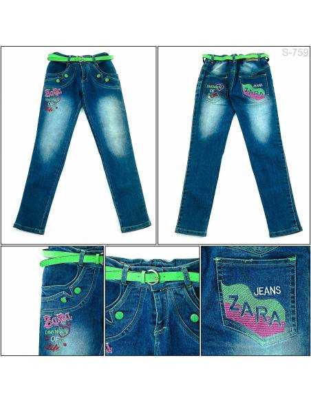 Celana Panjang Jeans Anak Cewek Xiao Xing Xing