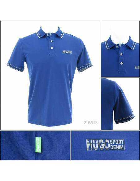 Kaos Kerah Cowok Lengan Pendek Hugo