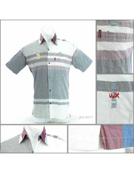 Kemeja Cowok Lengan Pendek Calcio