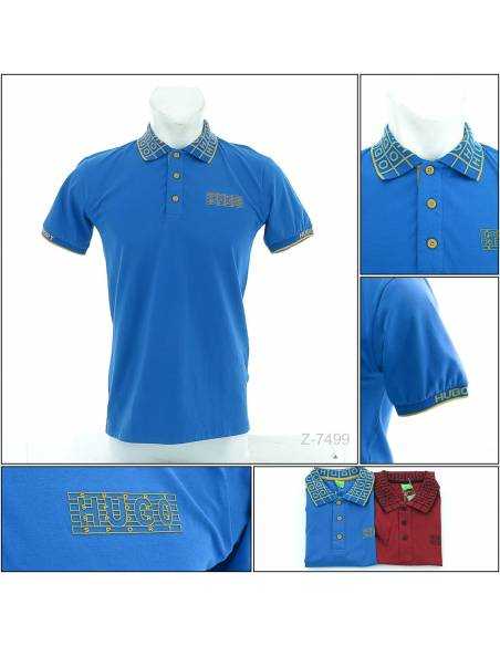 Kaos Kerah Cowok Lengan Pendek Hugo Kaos Kerah Cowok Lengan Pendek Hugo