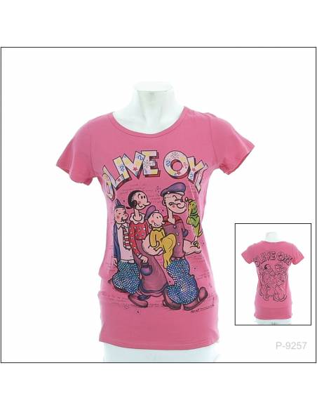 Kaos Cewek Lengan Pendek Fireworh