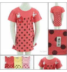 Kaos Oblong Anak Cewek Lengan Pendek Geenee