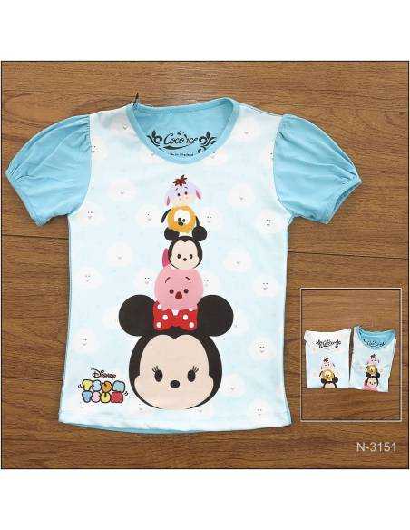 Kaos Oblong Anak Cewek Lengan Pendek Ukuran 4-8 Coco ice