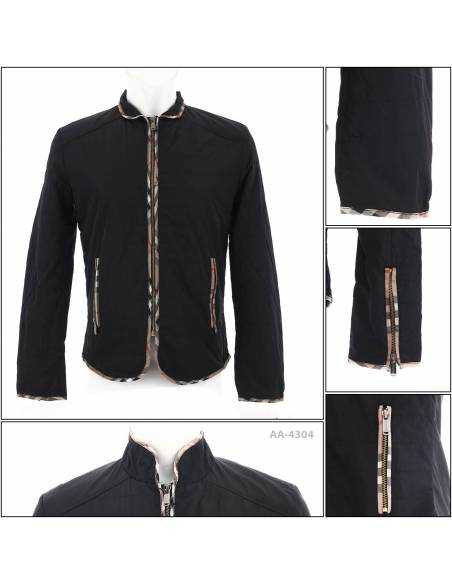 Jaket Parasit Hitam Cowok BURBERRY M,L,XL,2L,3L