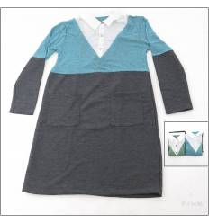 Kaos Cewek Berkerah Lengan Panjang Mixit