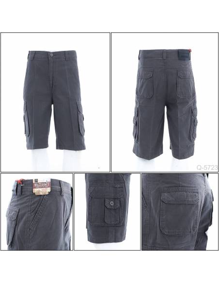 Celana Pendek Katun Warna Abu-abu Size 28-32 Mustevan