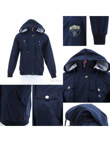 Jaket Parasit Cewek Biru Tua Red Up 2XL-4XL