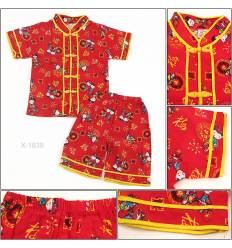 Setelan Cibao Anak Cowok Lengan Pendek Celana Pendek Miauwli 12-14