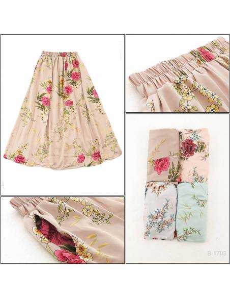 Rok Panjang Cewek Motif Bunga Monggi Rok Panjang Cewek Motif Bunga Monggi