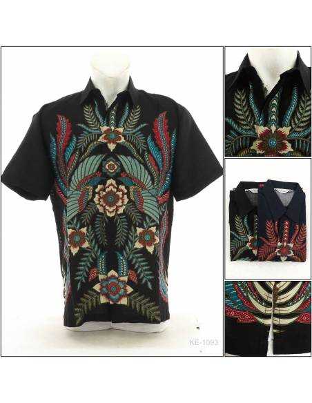 Kemeja Batik Cowok Lengan Pendek Colombus M-XL