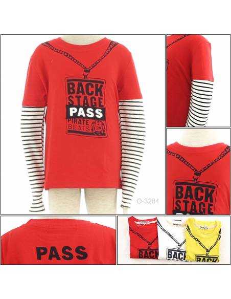 Kaos Oblong Anak Cowok Lengan Panjang Yikamai 11-13 Kaos Oblong Anak Cowok Lengan Panjang Yikamai 11-13