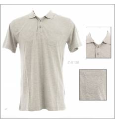 Kaos Berkerah Cowok Abu-Abu Cardinal M-XL