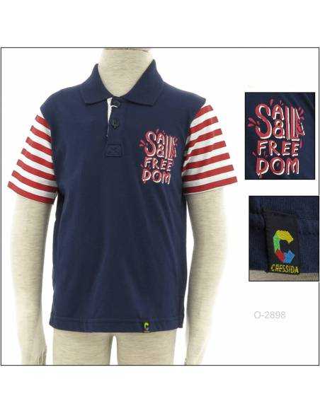 Kaos Kerah Anak Cowok Lengan Pendek Cressida 2