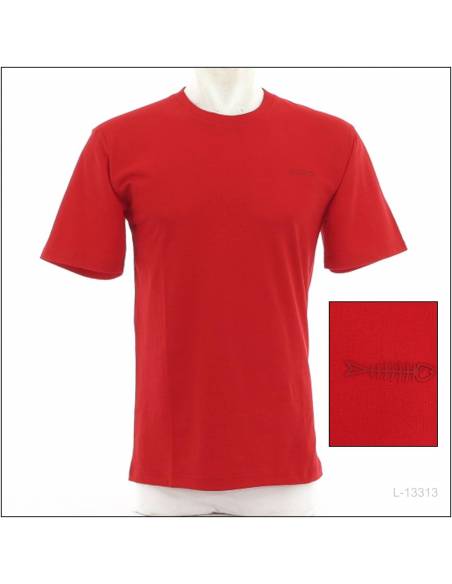 Kaos Oblong Cowok Polos Lengan Pendek Merah IEBE M-XL