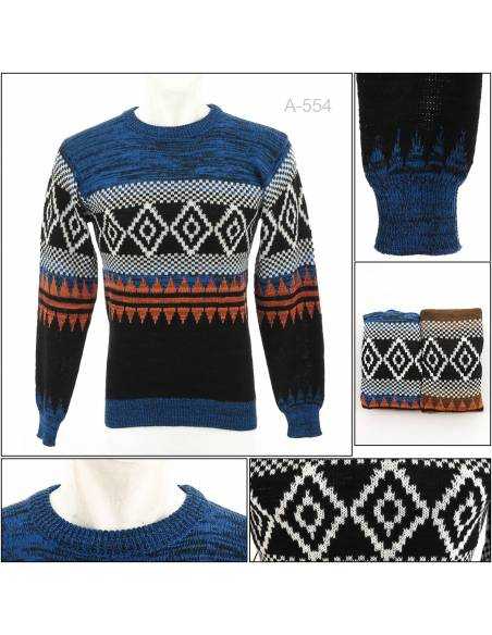 Jaket/Sweater Rajut Cowok/Cewek Motif Batik