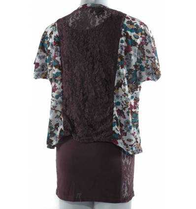 Atasan Kaos 2 Piece Cewek Lngan Pendek Mixit