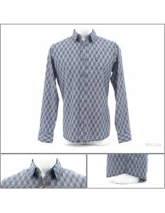 Kemeja Cowok Casual Lengan Panjang Reguler Emba L-XL