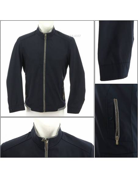 Jaket Parasit Cowok Biru Tua Alpheus M - 4L