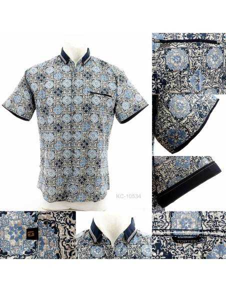 Kemeja Cowok Regular Lengan Pendek Top Ten M-XL