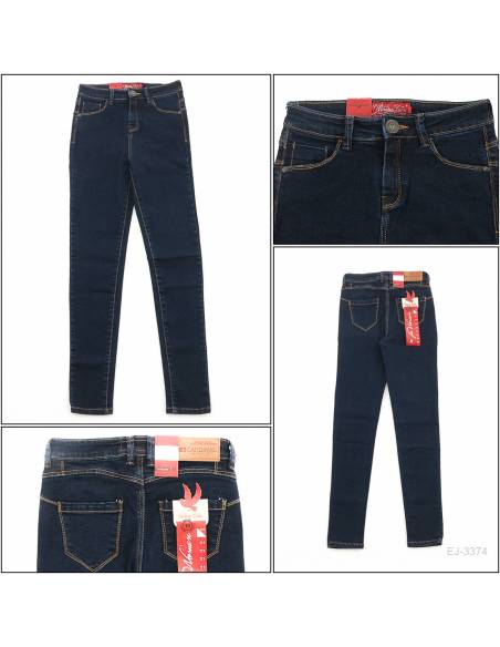 Celana Panjang Jeans Cewek Biru Tua Cardinal 31-36