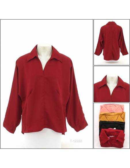 Kemeja Cewek Lengan Panjang Peter All Size