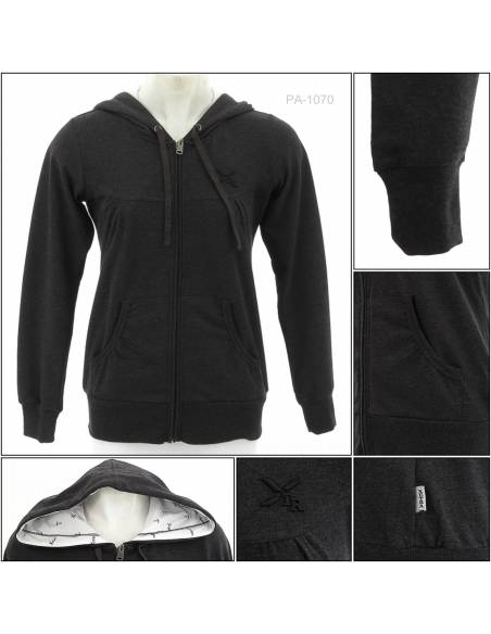 Jaket Jumper Hoodie Cewek Xetra S-L