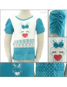 T-shirt/Kaos Oblong Anak Cewek Lengan Pendek Geenee 1