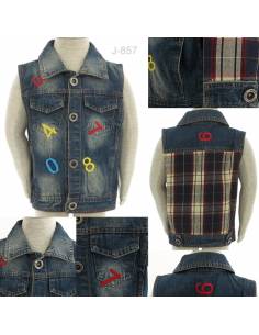 Rompi Jeans Anak Cowok Biru 3XK 5 - 7