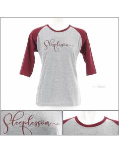 Kaos Oblong Cewek Reglan Lengan Pendek Hanspeter M-XL