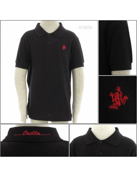 Kaos Kerah Anak Cowok Lengan Pendek Osella 4-8