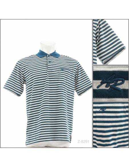 Kaos Kerah Cowok Lengan Pendek Hijau Tua Country Fiesta L-2XL-XL