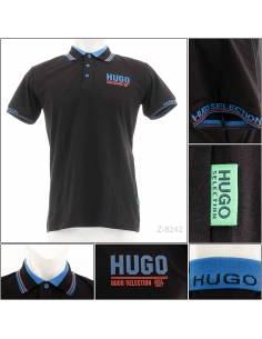 Kaos Kerah Cowok Stretch Lengan Pendek Hugo M-L