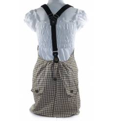 Dress Cewek Overall Miss Pink All Size 2