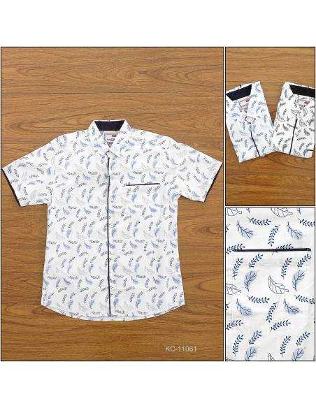 Kemeja Cowok Reguler Lengan Pendek John F Gee M-L