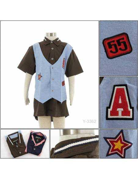 Kemeja Anak Cowok Lengan Pendek Benri 10-14