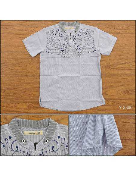 Kemeja Muslim Anak Cowok Lengan Pendek Benri 12-14