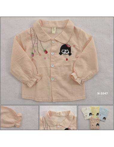 T-shirt/Atasan Anak Cewek Lengan Panjang YueChenBeiBei L-3XL