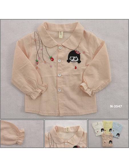 T-shirt/Atasan Anak Cewek Lengan Panjang YueChenBeiBei L-3XL