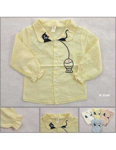 T-shirt/Atasan Anak Cewek Lengan Panjang YueChenBeiBei L-3XL